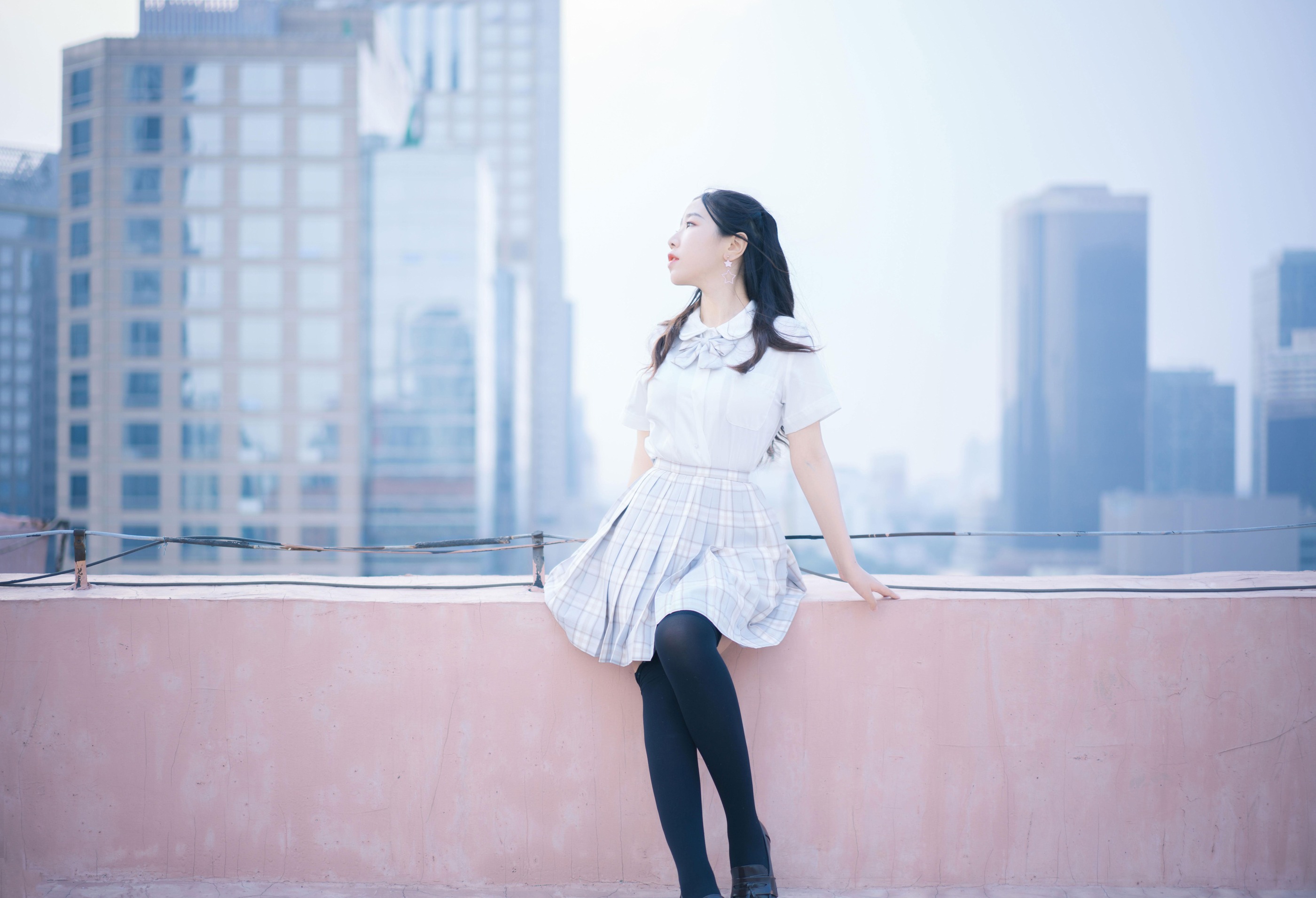 图片[1]-穆零Mu0 – NO.027 天台JK[21P]-XikXak